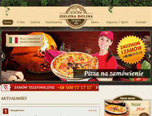 Tablet Screenshot of pizzeria-zielona-dolina.pl